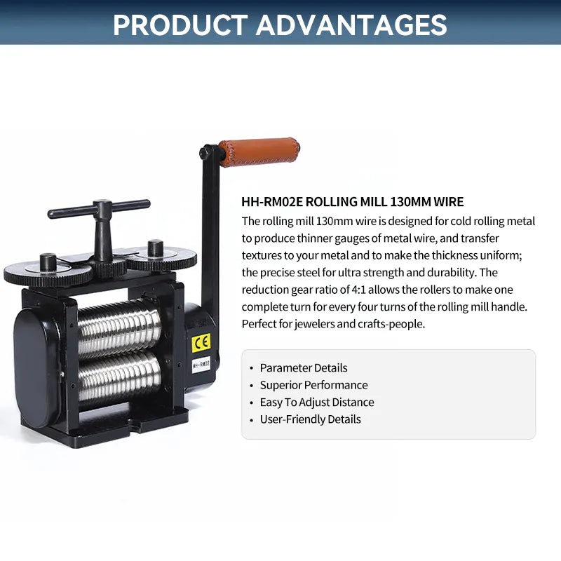 Rolling Mill 130MM Wire,HH-RM02E