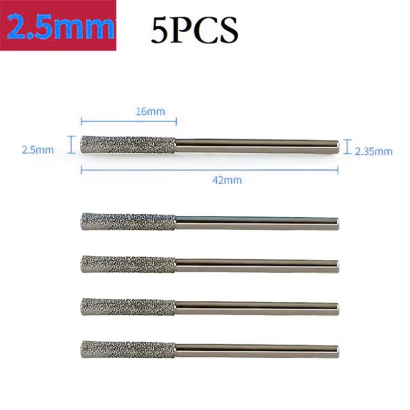 Set of Diamond-Coated Precision Drill Bits-7