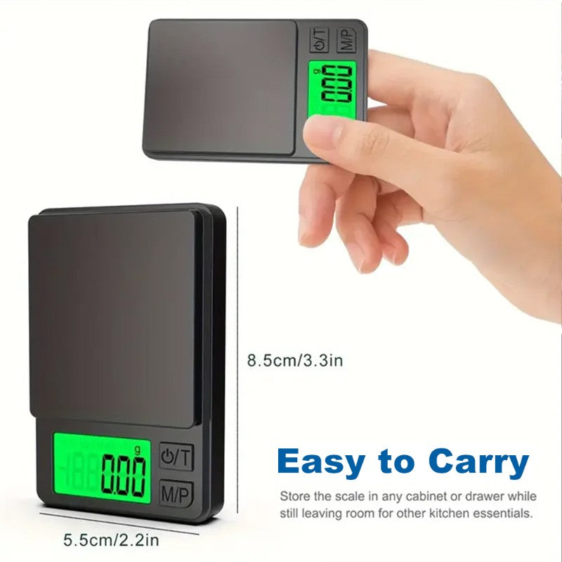 500g*0.01g Accurate Electronic Jewelry Gram Scale Precision Scale Portable Calibration Function Ultra-clear Display Kitchen Tool,HH-AA108 - Image 3