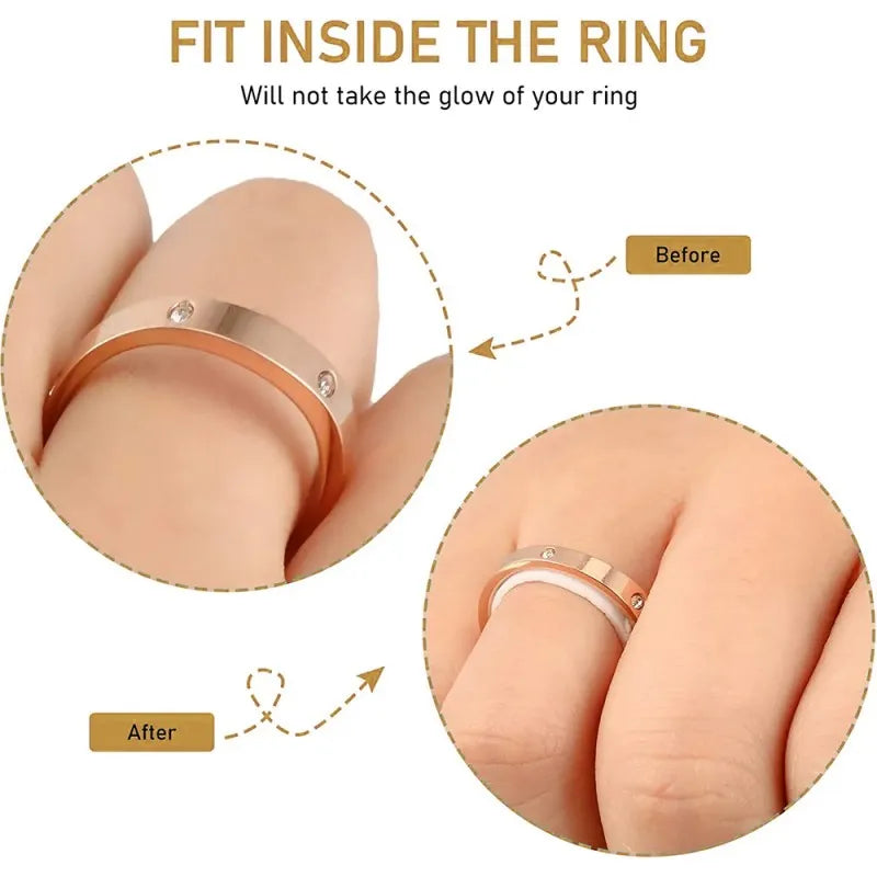 Large Transparent Invisible Silicone Ring Resizer and Tightener for Jewelry Adjustment,HH-AA72