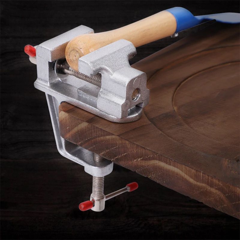 Mini Bench Vise Muliti-Funcational 35mm Aluminum Miniature Small Jewelers Hobby Clamp On Table Flat Pliers Tool Vice,HH-AA119 - Image 4