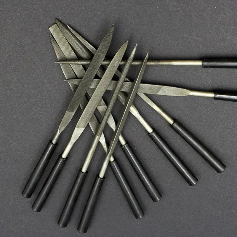 High-Quality Needle Files Set (5/10PCS, 3x140mm) for Crafting Metal & Stone,HH-AA48 - Image 5