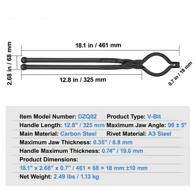 Versatile Blacksmith Tongs-6
