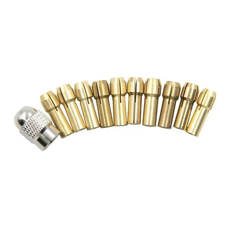 Brass collet silver nut-6