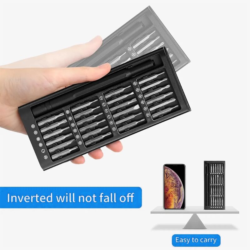 25 in 1 screwdriver set magnetic bit cross slot, hexagonal precision DIY detachable mini tool box suitable for smart home PC mobile phone repair,HH-AA104 - Image 6