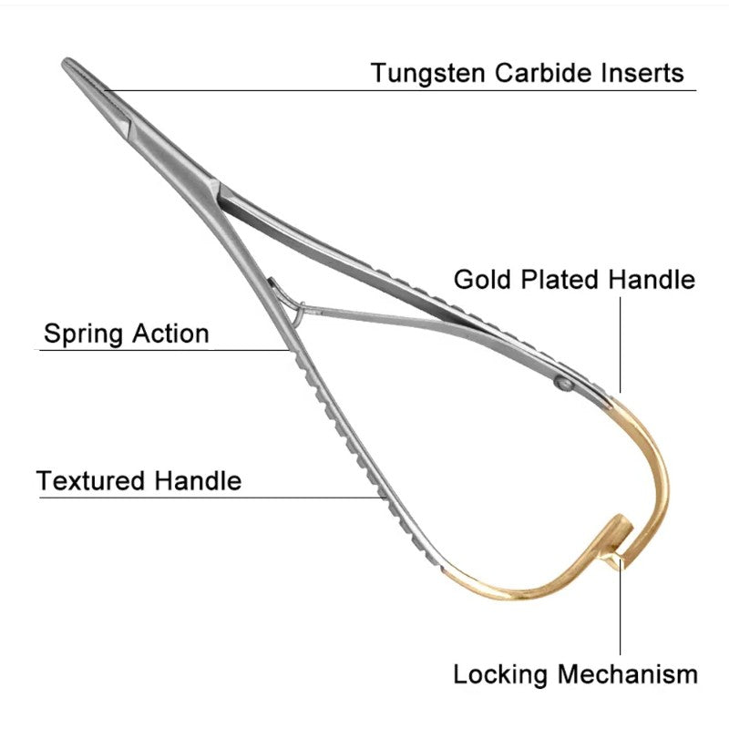 1 Pcs Stainless Steel Dental Needle Holder Tweezers Denspay Dental Mathieu Forceps Orthodontic Instrument Dentist Surgical Tools,HH-AA109 - Image 6