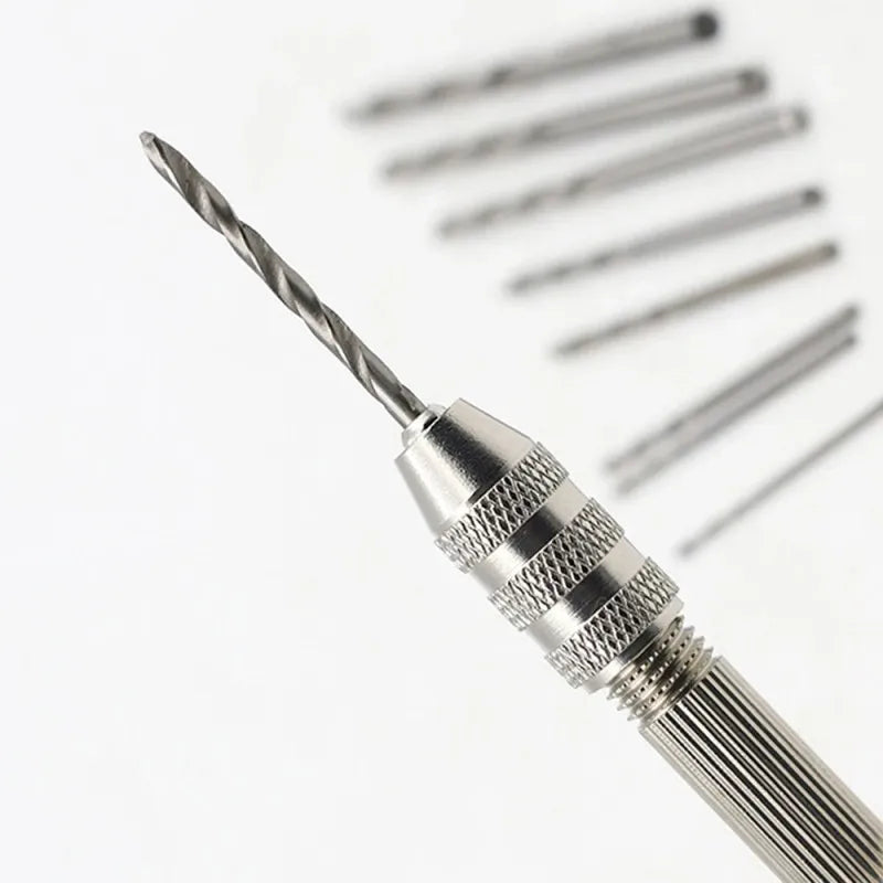 10-Piece Precision Mini Drill Set for Jewelry, Wood, Plastic, and Crafting Projects,HH-AA18