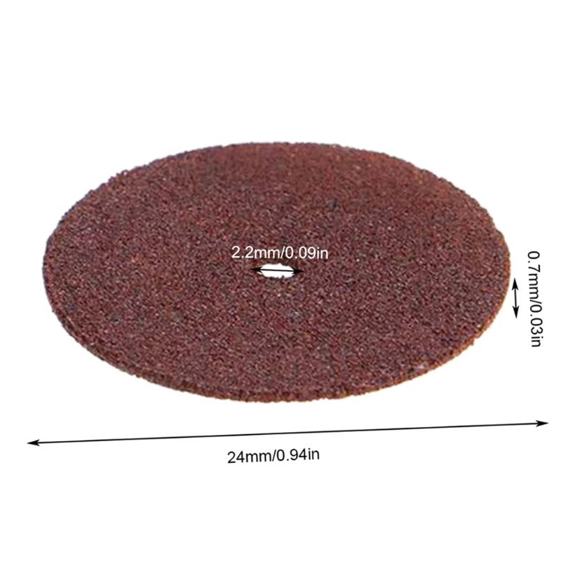 36pcs Abrasive Cutting Disc 24mm With Mandrels Grinding Wheels For Dremel Accesories Metal Cutting Rotary Tool Saw Blade,HH-AA116 - Image 7