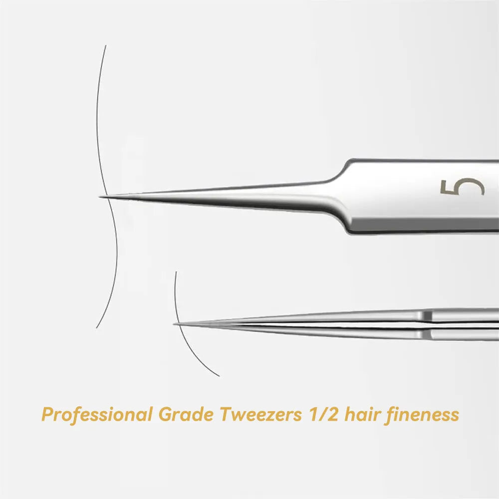 Acne Removal Tool Ultra-Fine Blackhead Tweezers Three-Piece Set, HH-TW13