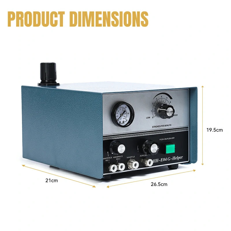 Single-Head Jewelry Pneumatic Engraving Machine,HH-E04