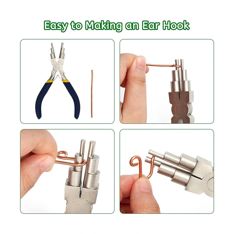 6 In 1 Bail Making Pliers, 6 Step Wire Looping Pliers, HH-JP07