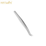 Professional Stainless Steel Precision Tweezers Curved Pointed Tip Tweezers, HH-TW03
