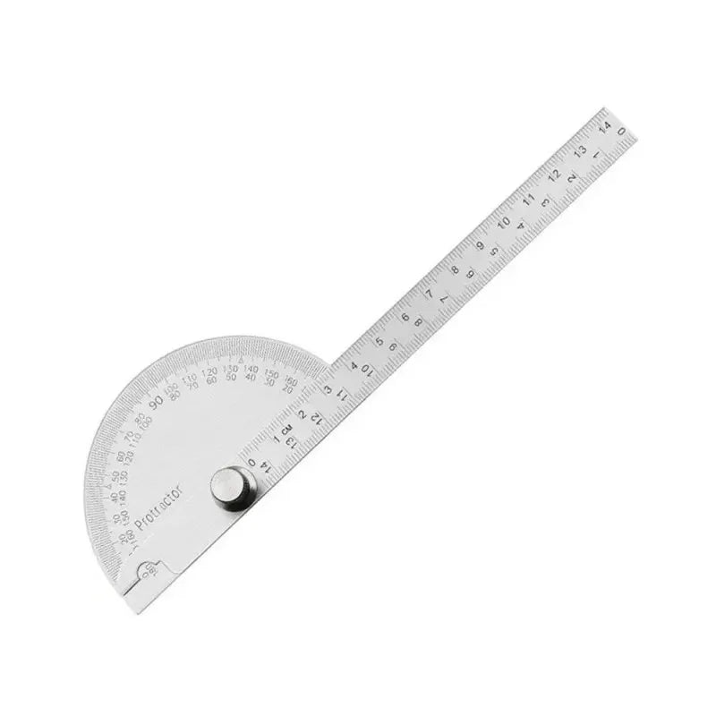 Semi-Circular 180° Protractor Angle Measuring Tool, 14cm Carpenter Divider Ruler,HH-AA90 - Image 8