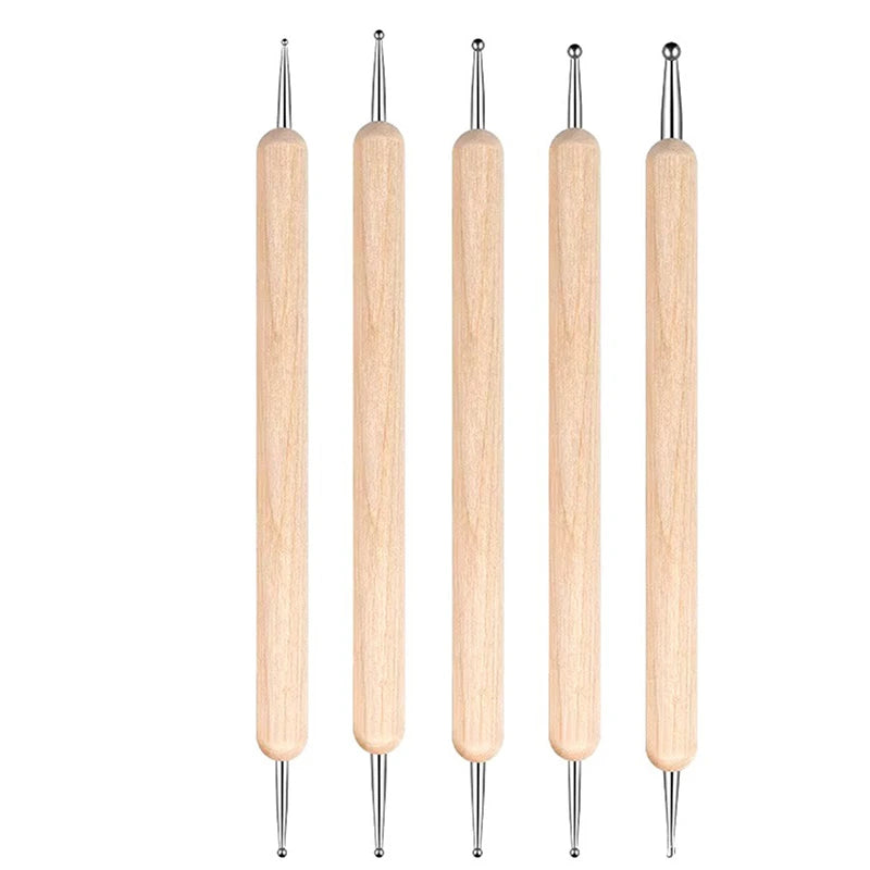 Nail art pen with dual tips-7