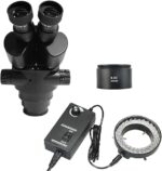 Black binocular jewelry microscope tube - HH7045A