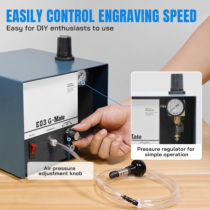 Pneumatic Jewelry Engraving Machine – Single Head, HH-E03 - Image 6