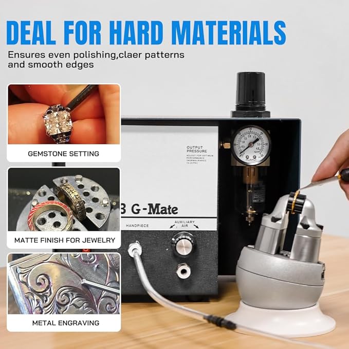 Pneumatic Jewelry Engraving Machine – Single Head, HH-E03 - Image 3