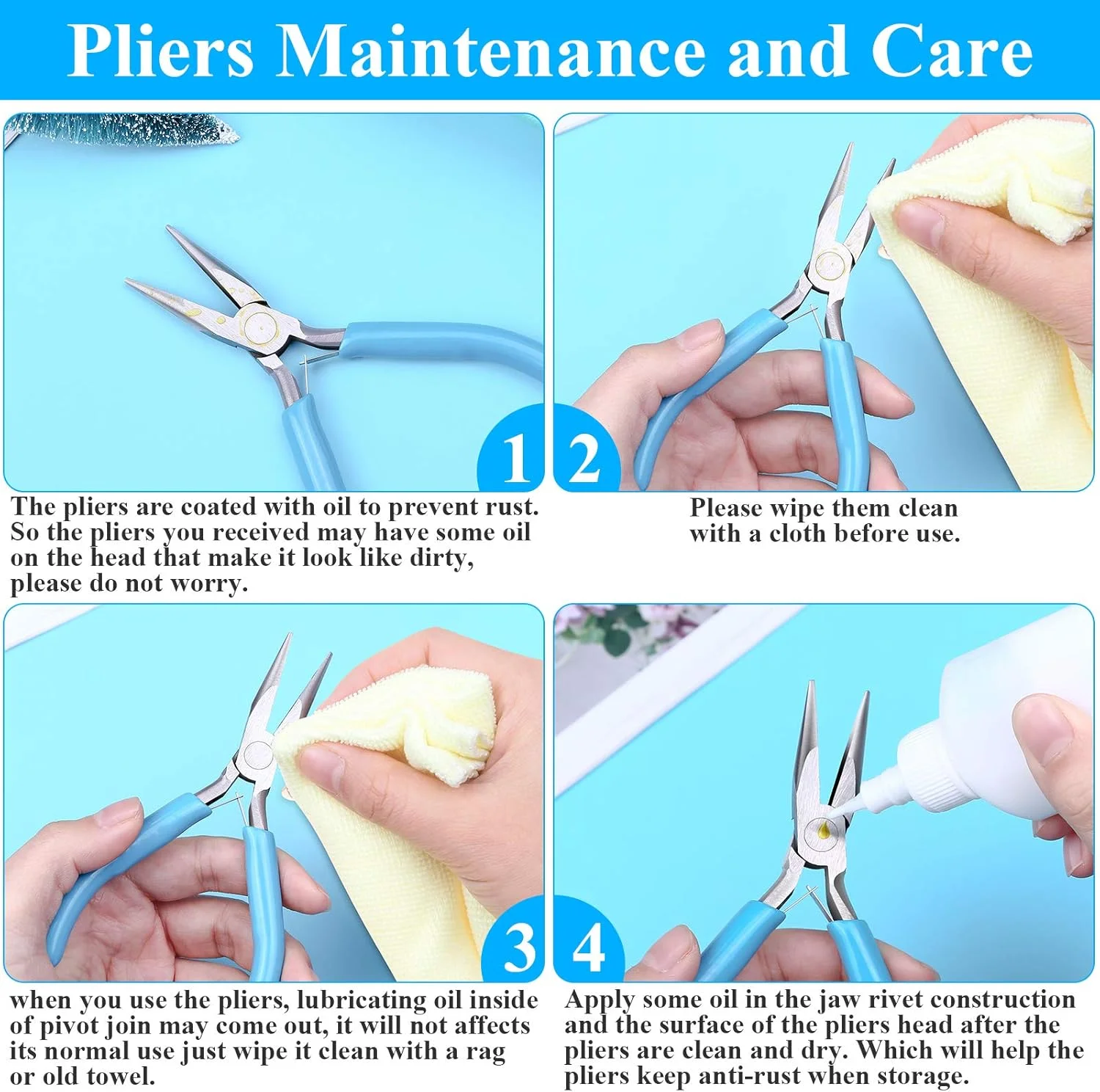3-Pc Jewelry Pliers Kit for Crafters & Artisans - Image 2